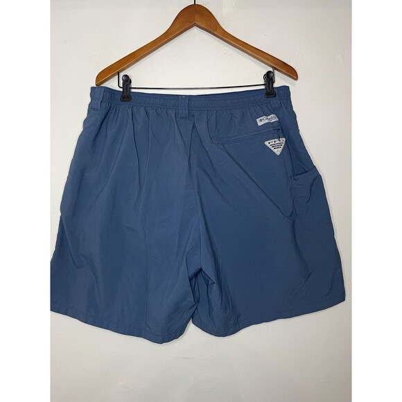 Columbia Men's XL Blue Nylon Swim Shirts Mesh Lined 9" - Picture 9 of 9